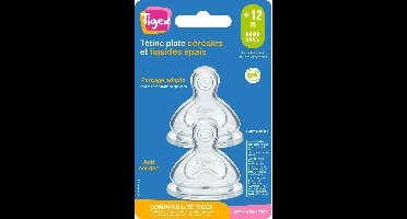 Tigex | Autonomie+ babyfopspeen | anti-kolic brede hals zuiger | + 12 m | 2 stuks 12+ m