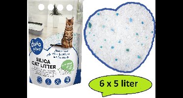 DUVO+ Silica Kattenvulling - Appel - 6 x 5 Liter