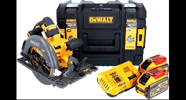 DeWalt DCS 579 X2T Accucirkelzaag 54 V FlexVolt 190 mm borstelloos + 2x accu 9.0 Ah + lader + TSTAK