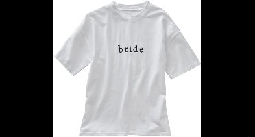 Ginger Ray - Wit t-shirt bride - maat M