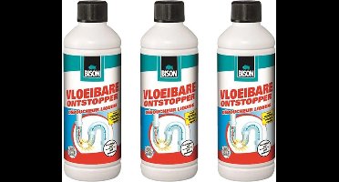 Bison® vloeibare ontstopper - 3 stuks - + GRATIS KD Hanschoenen