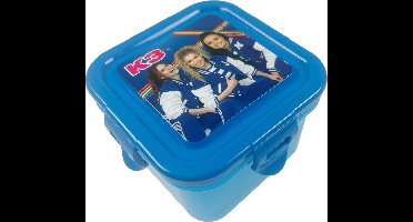 K3 - Broodtrommel - Bento snackdoosje - Blauw transparant - Sport