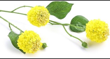 Kunstbloemen - Viburnum - Medium geel - L10B18H68CM - Real Touch bloemen