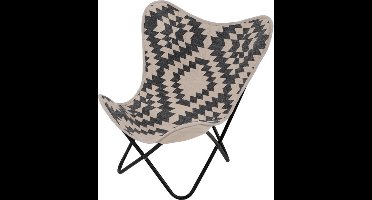 Brent vlinderstoel zwart/wit