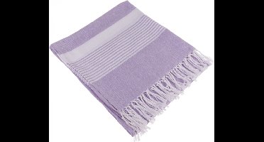 Hamamdoek - Lavendel Wit - Saunadoek - Stranddoek - Hammamdoek - 80 x 170 cm