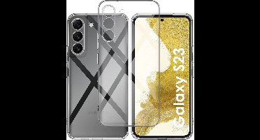 Hoesje voor Samsung Galaxy S23 backcover Shockproof siliconen Transparant