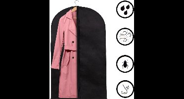 Springos Kledinghoes - Kleding Organizer - Opberghoes - Ritssluiting - Zwart - 90 cm