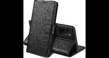 Hoesje Portemonnee voor Samsung Galaxy A03S Zwarte portemonnee met magnetische klep en kaartopslag