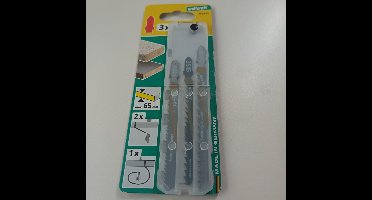 wolfcraft - Projectset decoupeerzaagbladen voor keukens, 3-delig, T-schacht - 2684000