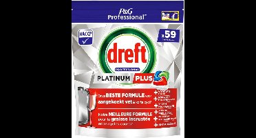 Dreft P&G Professional Platinum+ regular vaatwastabletten 59 tabletten