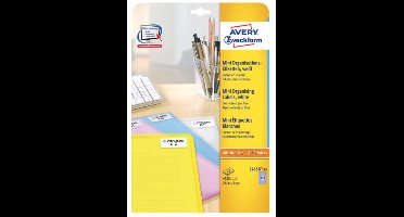 Avery Zweckform L7658 - Permanentklebeetiketten - weiß - 25,4 x 10 mm - 4725 Etikett(en) (25 Bogen x 189) (L7658-25)