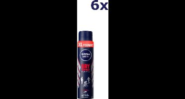 Nivea Men Dry Impact Deodorant Spray XL - 6 x 250 ml