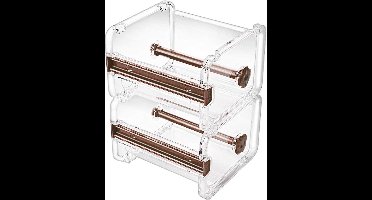 Washi tape houder - Dispenser met cutter voor desktop - Bruin