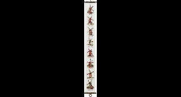 Pako Borduurpakket - schellekoord - Hollandse molens - 221.285 - voorgesorteerd garen - linnen - 16 x 137 cm - DIY kit