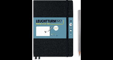 Leuchtturm1917 A5 Medium Schetsboek met harde kaft Black