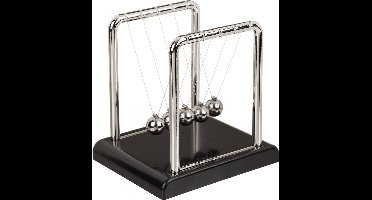 Out of the Blue - Mini Newton pendel cradle - met 5 ballen - 9 x 7 cm - Slinger/balanceerballen voor op kantoor/bureau