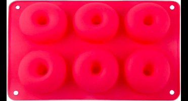 Donutvorm in Siliconen - Rood