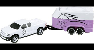 Revell RC voertuig - 23567 RC Pickup Auto met Paarden Trailer RC Model Kant en Klaar - 1:64