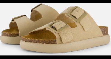 Scholl Noelle Chunky Sandalen beige Suede - Dames - Maat 41