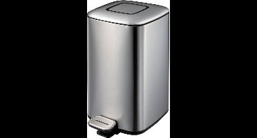 EKO - Regent pedaalemmer 12 liter - Stainless steel Plastic - mat RVS - Prullenbak