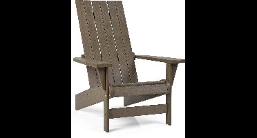 Keter Montauk Adirondack Premium Tuinstoel - 88,9x71,76x93,35cm - Gerecycled Hoogwaardig HDPE kunststof - Bruin