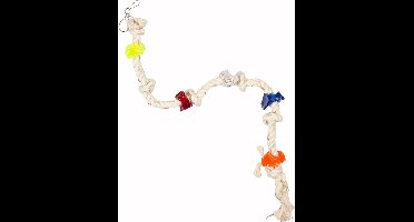 Duvoplus - Speelgoed Voor Dieren - Vogel - Vogeltouw Met 6 Knopen & Acryl 28cm - 1st