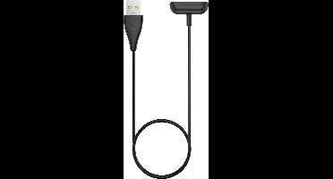 Bandz smartwatch oplader geschikt voor Fitbit Charge 5 / Charge 6 - USB-A oplader - Magnetische oplader - 100cm oplaadkabel met USB-A aansluiting (zwart)