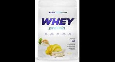 AllNutrition | Whey protein | Banana| 908gr 30 servings | Eiwitshake | Proteïne shake | Eiwitten | Whey Proteïne | Supplement | Concentraat | Nutriworld