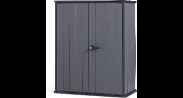 Keter Cortina Alto Tuinkast - 1400L - 140x73,6x170,4cm - Grijs
