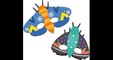 Folat - Papieren maskers buzzing bugs - 6 stuks