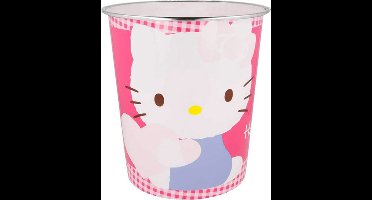 Hello Kitty Prullenbak – 5L Kinderkamer Vuilnisbak – Sanrio – Plastic Afvalbak voor Meisjes