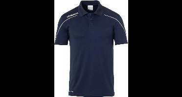 Uhlsport Stream 22 Polo Heren - Marine / Wit | Maat: 2XL