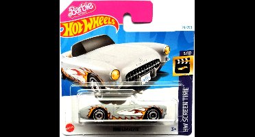 HOT WHEELS CORVETTE 1956 BARBIE FLAME/GREY 29/250 1:64 SCREEN TIME 3/10