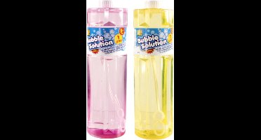 2x Bellenblaas vloeistof - 1 Liter per fles - +5 Jaar - Navulverpakking - Bellen blazen