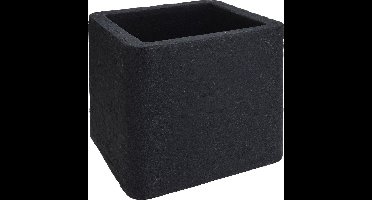 Nampook Bloempot Cube 39 X 33 Cm Kunststof Zwart