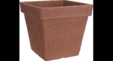 Nampook Bloempot Classic Square 40 X 35 Cm Kunststof Bruin