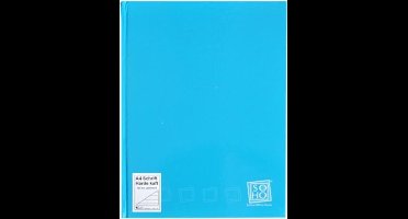 Soho Schrift Gelinieerd Met Harde Kaft A4 Papier Blauw