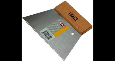 Lijmkam Sam | 18 cm lijmkam fijn |Geschikt voor het verdelen van lijm | Sterk roestvrij staal met fijn houten handgreep |