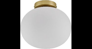 Nordlux Alton 27,5-plafondlamp-E27-opaal glas/messing