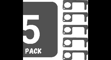 Sleutelhanger|No Touch Cleankey | Pinnen & deur openen zonder direct contact | Antibacteriële multitool | Hygiëne sleutel | geen contact sleutel |Key Smart Bacterie sleutel | antibacteriële tool|5 Pack