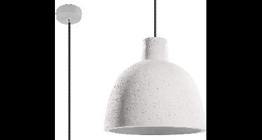 Sollux Lighting Hanglamp Damaso - 128x28x28cm - E27 - grijs - concreet