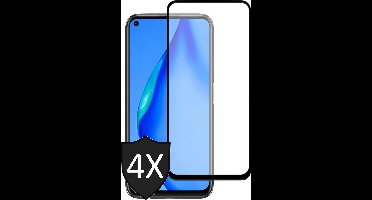 Screenprotector geschikt voor Huawei P40 Lite - Full Screen Protector Glas - 4 Stuks