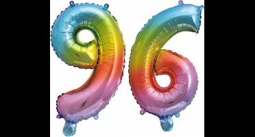 Folieballon nr. 96 Regenboog 86cm
