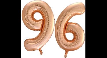 Folieballon nr. 96 Rosé Goud 86cm