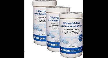 Interline - Voordeelset - Chloortabletten voor zwembaden - 3 kilogram