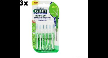 Gum Travler Ragers - 1.1mm Groen - 3 x 6 stuks