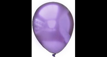 12x Ballon Platinum chroom paars 28 centimeter.
