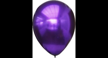 Ballon 11 inch Titanium chrome per 12 Paars