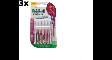 Gum Travler Ragers 1.4mm Roze - 3 x 6 stuks - Voordeelverpakking
