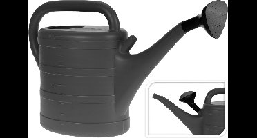 Pro Garden Gieter - antraciet - kunststof - 10L - met afneembare sproeikop